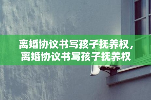 离婚协议书写孩子抚养权，离婚协议书写孩子抚养权