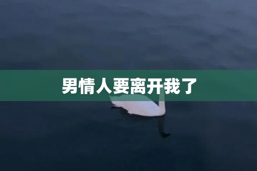 男情人要离开我了