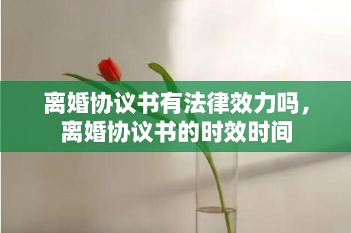 离婚协议书有法律效力吗，离婚协议书的时效时间