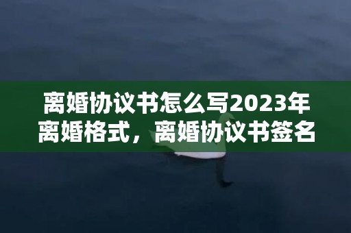 离婚协议书怎么写2023年离婚格式，离婚协议书签名要求什么