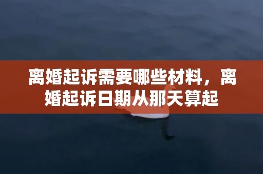 离婚起诉需要哪些材料，离婚起诉日期从那天算起