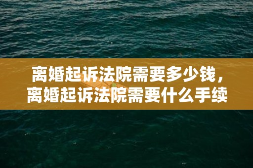 离婚起诉法院需要多少钱，离婚起诉法院需要什么手续