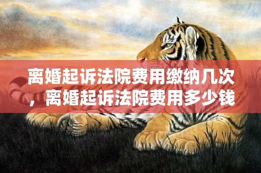 离婚起诉法院费用缴纳几次，离婚起诉法院费用多少钱