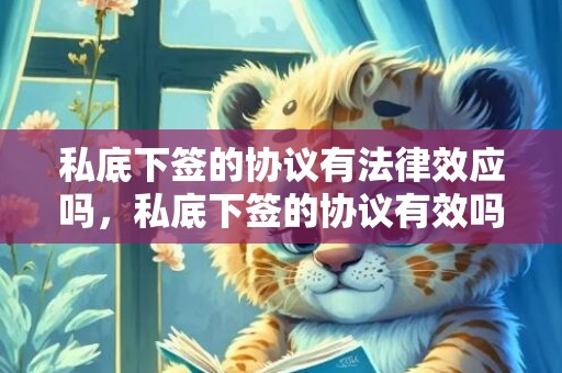 私底下签的协议有法律效应吗，私底下签的协议有效吗