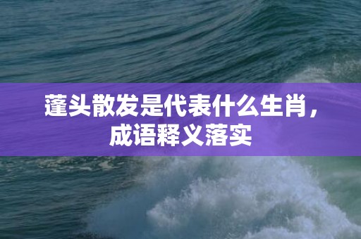 蓬头散发是代表什么生肖，成语释义落实