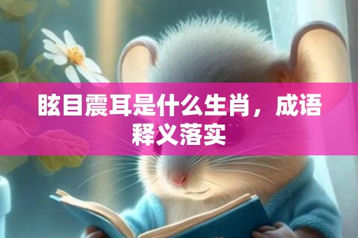眩目震耳是什么生肖，成语释义落实
