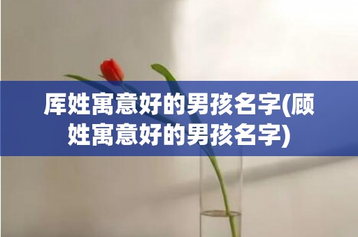 厍姓寓意好的男孩名字(顾姓寓意好的男孩名字)