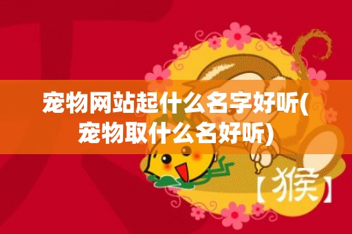 宠物网站起什么名字好听(宠物取什么名好听)