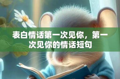 表白情话第一次见你，第一次见你的情话短句