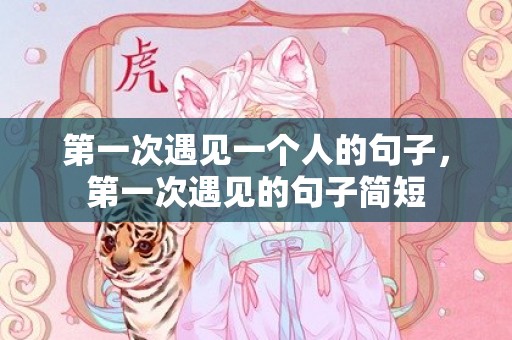 第一次遇见一个人的句子，第一次遇见的句子简短