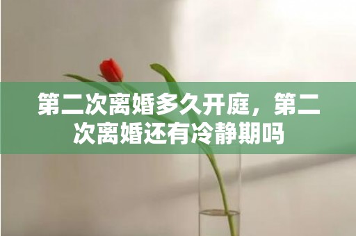 第二次离婚多久开庭，第二次离婚还有冷静期吗
