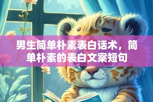 男生简单朴素表白话术，简单朴素的表白文案短句