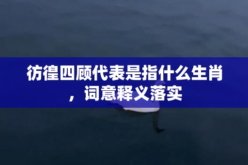 彷徨四顾代表是指什么生肖，词意释义落实
