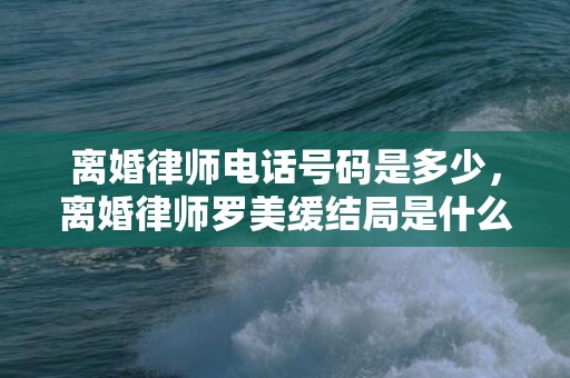 离婚律师电话号码是多少，离婚律师罗美缓结局是什么