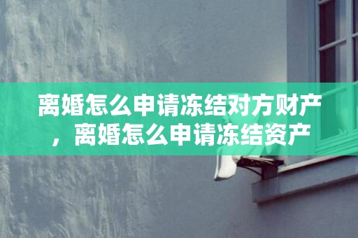 离婚怎么申请冻结对方财产，离婚怎么申请冻结资产