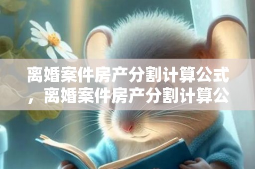 离婚案件房产分割计算公式，离婚案件房产分割计算公式