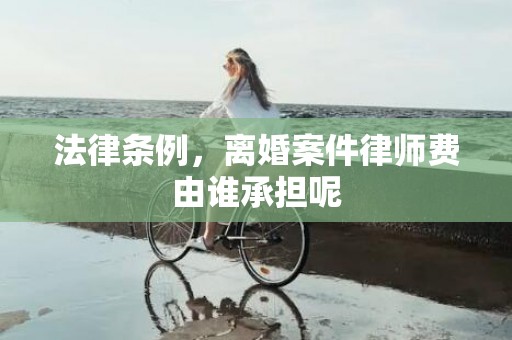 法律条例，离婚案件律师费由谁承担呢