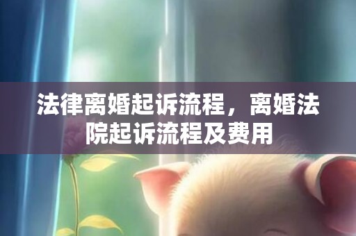 法律离婚起诉流程，离婚法院起诉流程及费用
