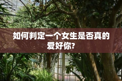 如何判定一个女生是否真的爱好你?