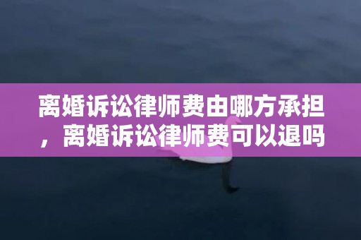离婚诉讼律师费由哪方承担，离婚诉讼律师费可以退吗