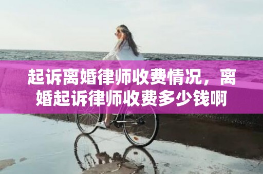起诉离婚律师收费情况，离婚起诉律师收费多少钱啊