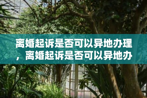 离婚起诉是否可以异地办理，离婚起诉是否可以异地办理