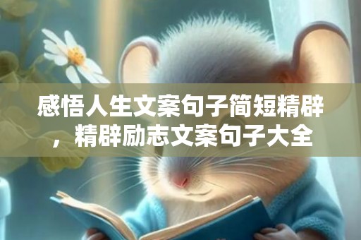 感悟人生文案句子简短精辟，精辟励志文案句子大全
