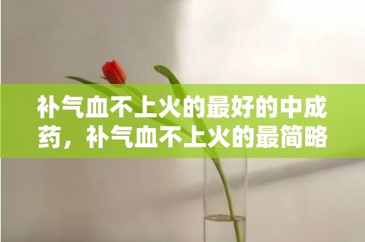 补气血不上火的最好的中成药，补气血不上火的最简略的方式 补气血不上火的最简略的方式