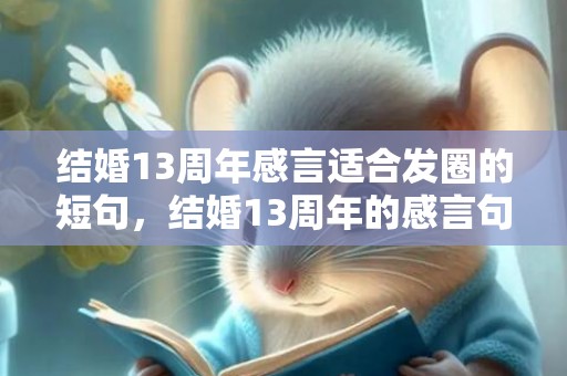 结婚13周年感言适合发圈的短句，结婚13周年的感言句子