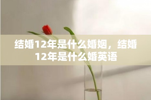 结婚12年是什么婚姻，结婚12年是什么婚英语