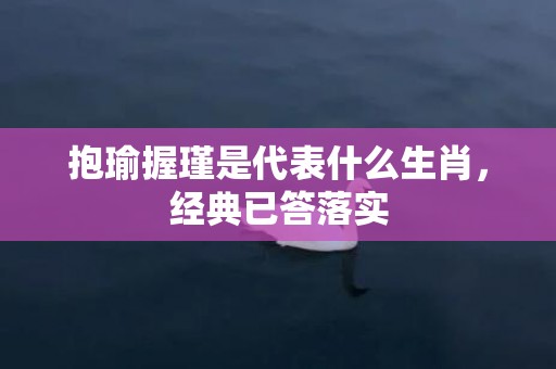抱瑜握瑾是代表什么生肖，经典已答落实