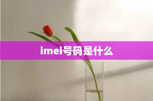 imei号码是什么