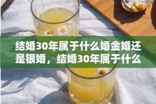结婚30年属于什么婚金婚还是银婚，结婚30年属于什么日柱