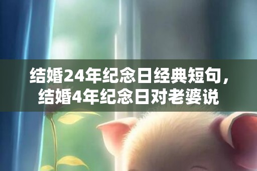 结婚24年纪念日经典短句，结婚4年纪念日对老婆说