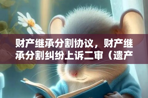 财产继承分割协议，财产继承分割纠纷上诉二审（遗产继承上诉）