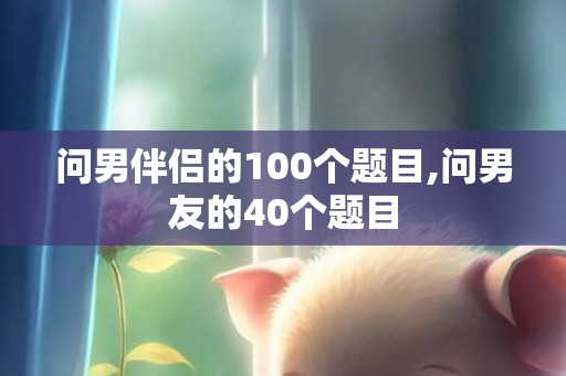 问男伴侣的100个题目,问男友的40个题目