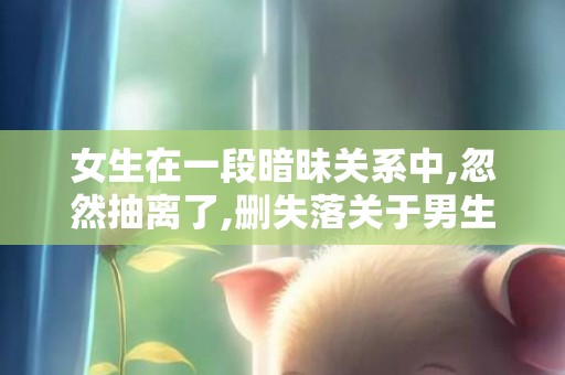 女生在一段暗昧关系中,忽然抽离了,删失落关于男生的动态,是什么原因...
