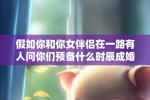 假如你和你女伴侣在一路有人问你们预备什么时辰成婚要怎么答复?