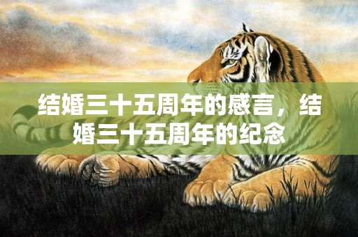 结婚三十五周年的感言，结婚三十五周年的纪念