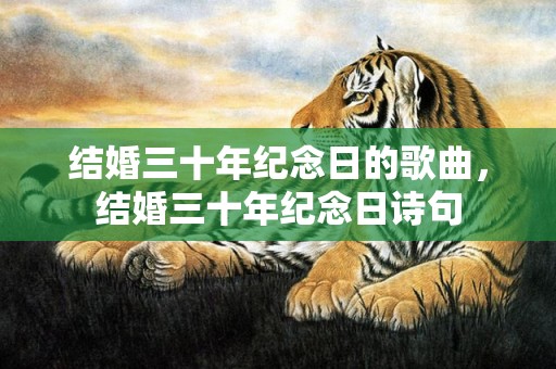 结婚三十年纪念日的歌曲，结婚三十年纪念日诗句