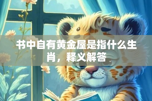 书中自有黄金屋是指什么生肖，释义解答