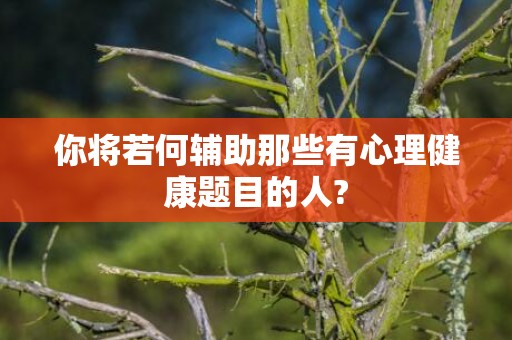 你将若何辅助那些有心理健康题目的人?