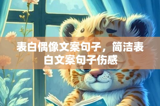 表白偶像文案句子，简洁表白文案句子伤感