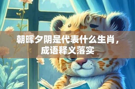 朝晖夕阴是代表什么生肖，成语释义落实