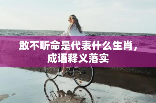 敢不听命是代表什么生肖，成语释义落实