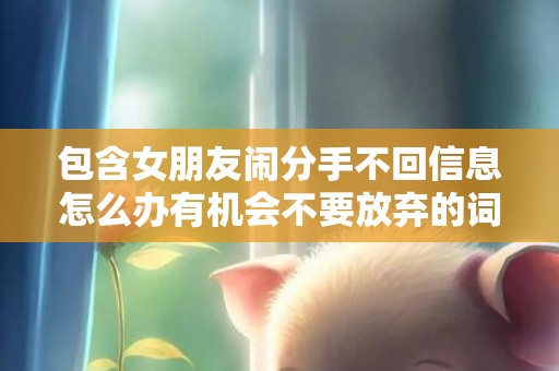 包含女朋友闹分手不回信息怎么办有机会不要放弃的词条