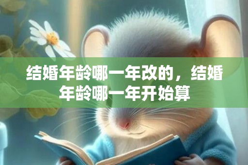 结婚年龄哪一年改的，结婚年龄哪一年开始算