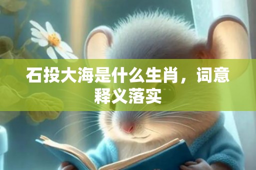 石投大海是什么生肖，词意释义落实
