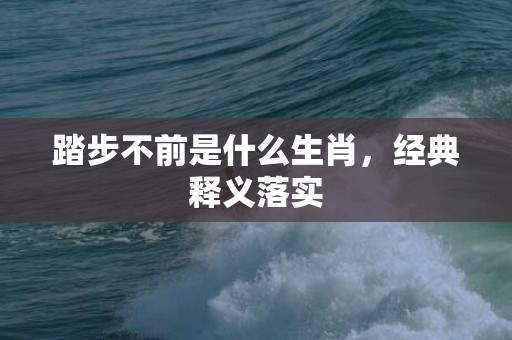 踏步不前是什么生肖，经典释义落实