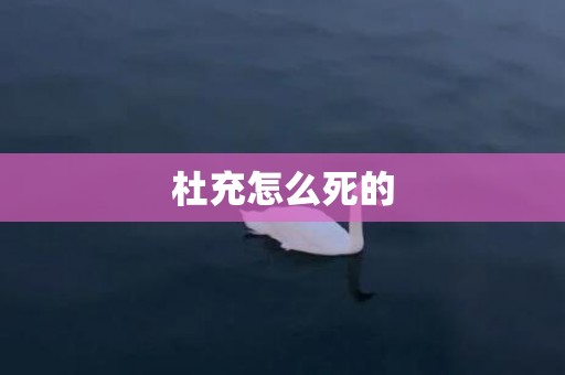 杜充怎么死的